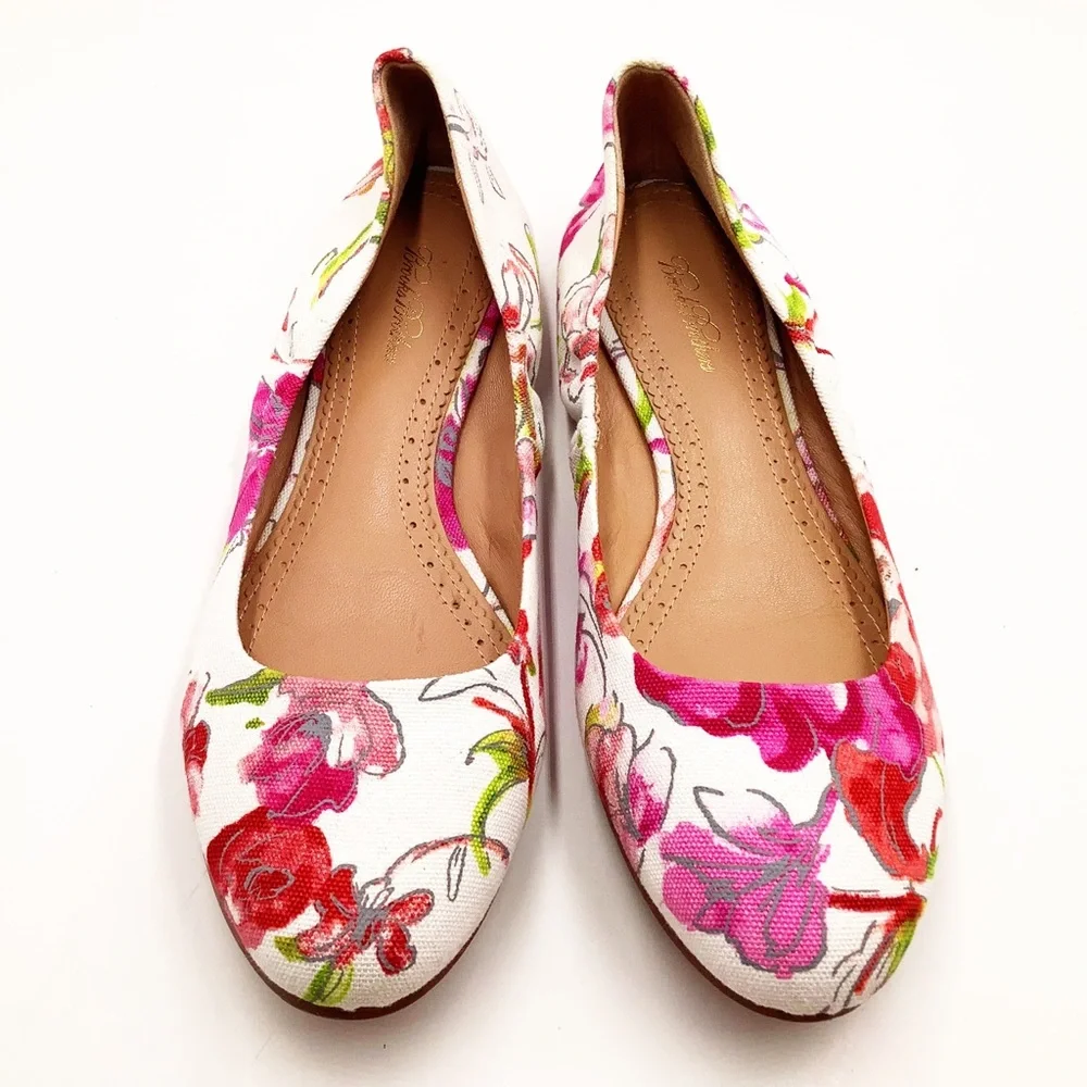 {Brooks Brothers} Floral Ballet Flats - Picture 1 of 6